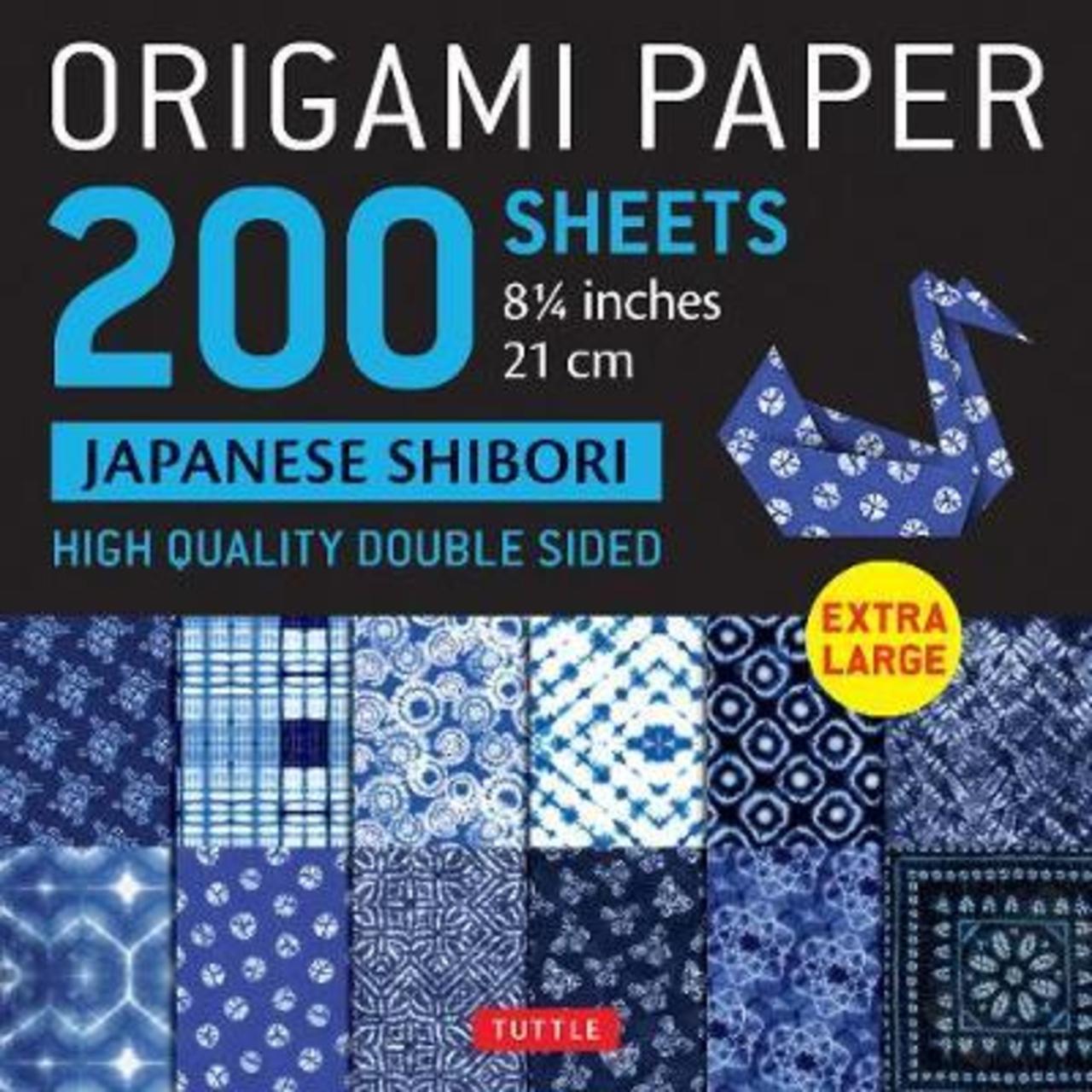 Sách - Origami Paper 200 sheets Japanese Shibori 8 1/4"  : Extra Lar by Tuttle Publishing