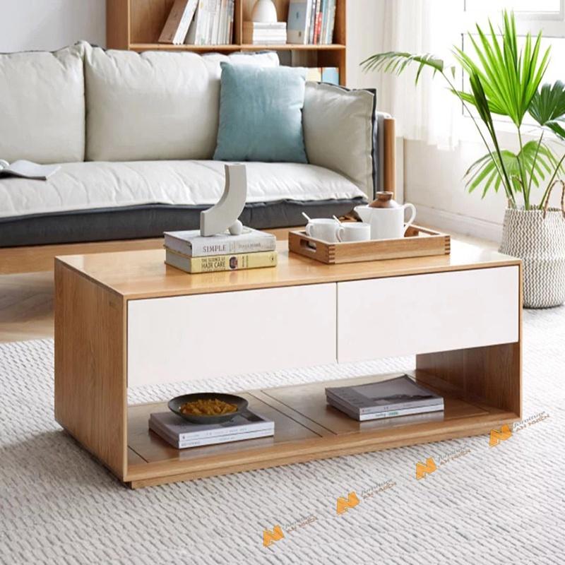 Made in VN - Bàn sofa hiện dại kiểu dáng đẹp - gỗ mdf 17mm công ty Mộc Phát độ bền trên 30 năm AN079