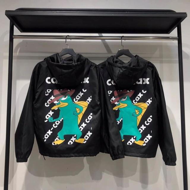 Áo khoác dù nam nữ in cax