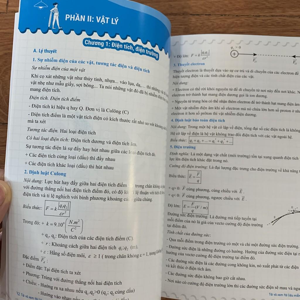 Sách - Combo Sổ tay kiến thức Toán, Lí, Hóa, Anh lớp 11 và Sổ tay full ngữ pháp từ vựng từ A-Z cho người mất gốc