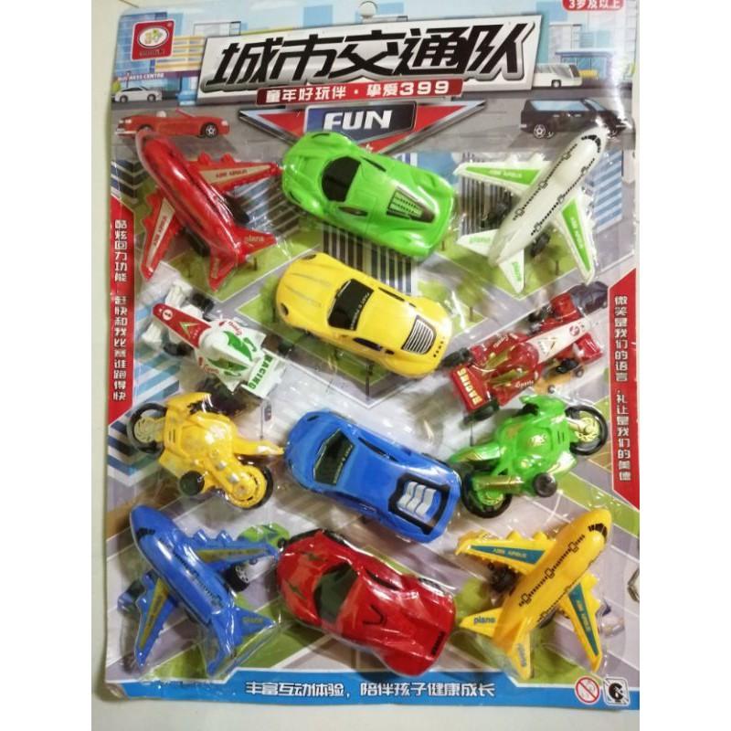 Vỉ 12 ô tô và máy bay