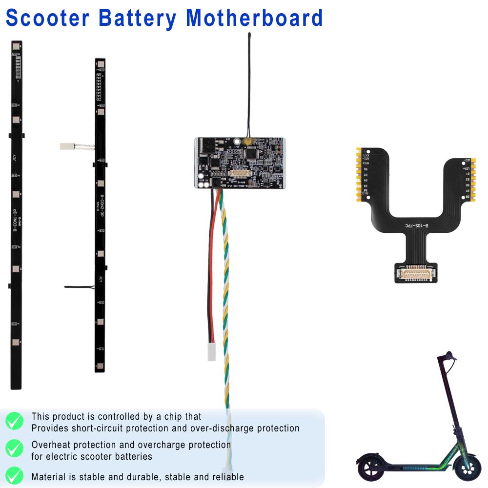 Bảng điều khiển pin BMS xe tay ga BMS cho Xiaomi Mijia M365 Bảo vệ ván trượt BMS Circuit Board Phụ kiện: Đen