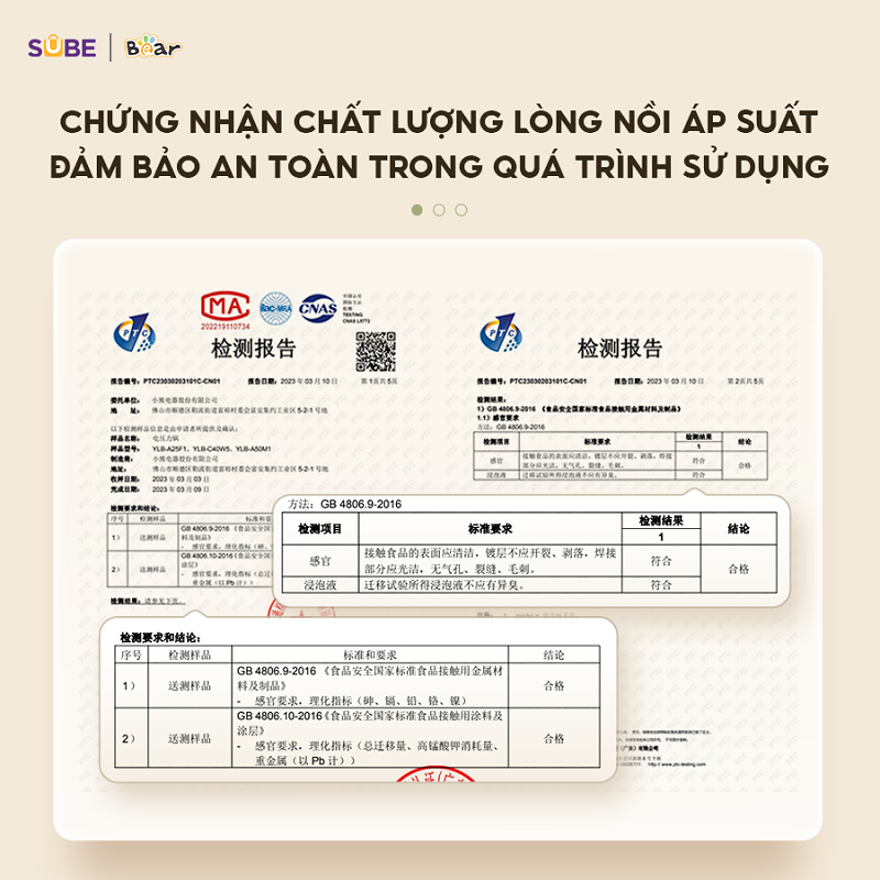 Nồi Áp Suất 4L Bear Đa Năng 8 Chế Độ Ninh Hầm Lẩu Nướng Sôi Nhanh Chống Dính Dễ Vệ Sinh An Toàn Bản Tiếng Việt SB-AS40W - Hàng Chính Hãng