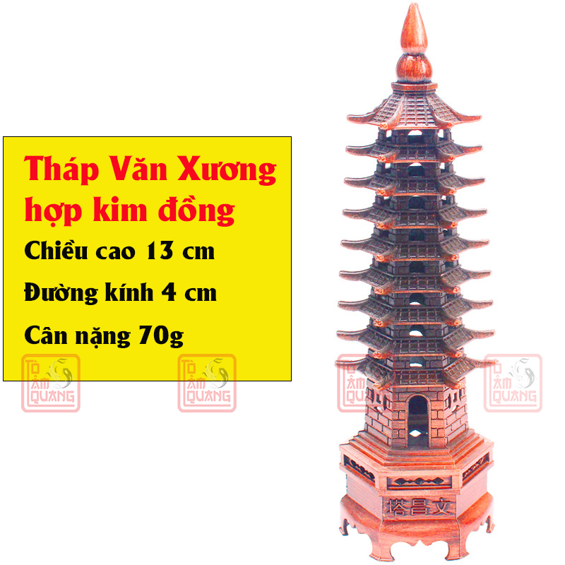 Tháp văn xương phong thủy 9 tầng 13cm mang lại trí tuệ sự nghiệp học hành thăng tiến - TÔ TÂM QUANG