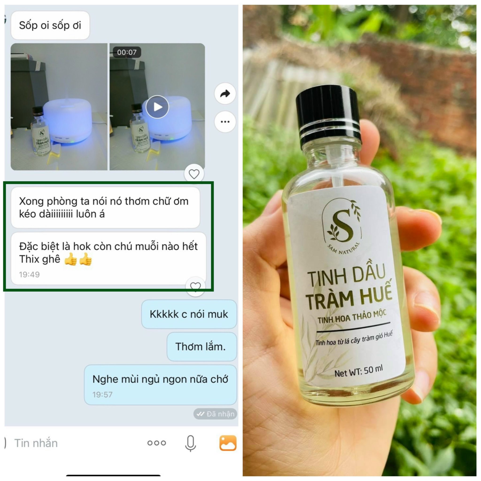 Hình ảnh Tinh dầu tràm Huế Samnatural