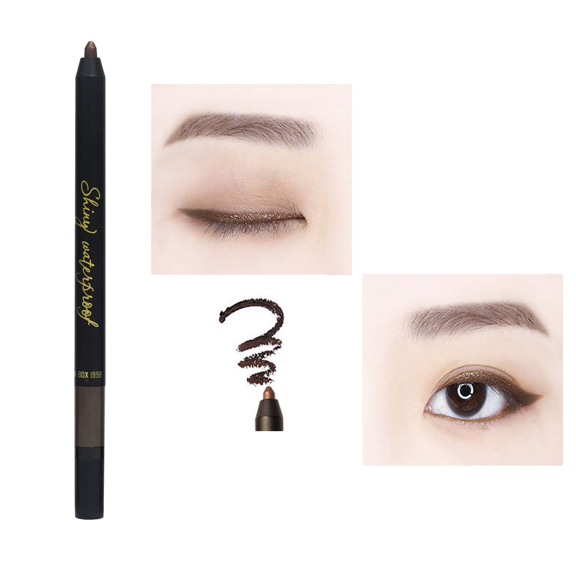 Chì kẻ mắt không trôi shiny water proof long wear gel pencil liner