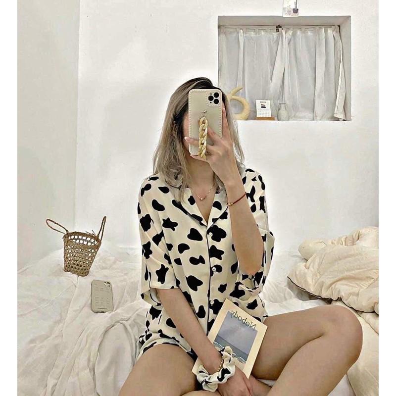BỘ NGỦ LỤA XINHHH TẶNG KÈM NƠ BUỘC TÓC HOTHIT