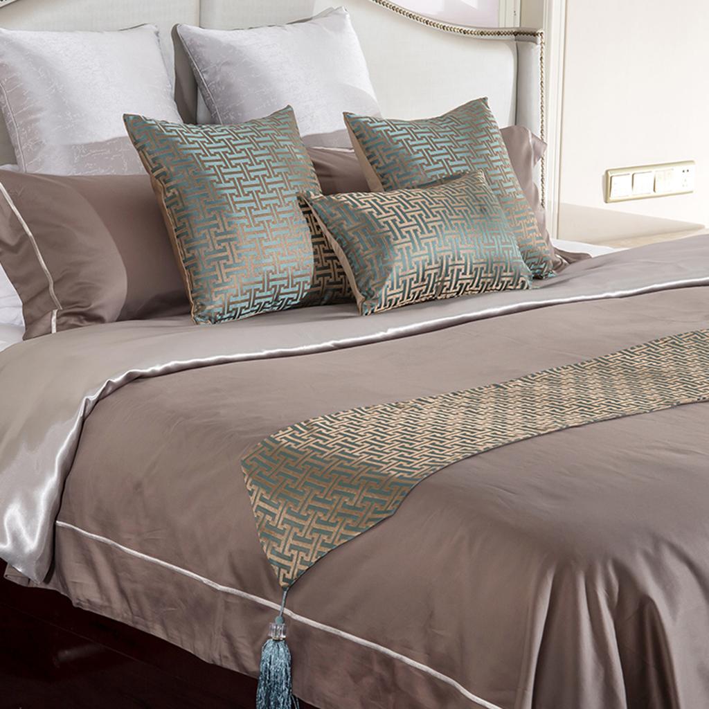 Modern Bed Runner Bedding Scarf Protection for Bedroom Hotel Wedding Room