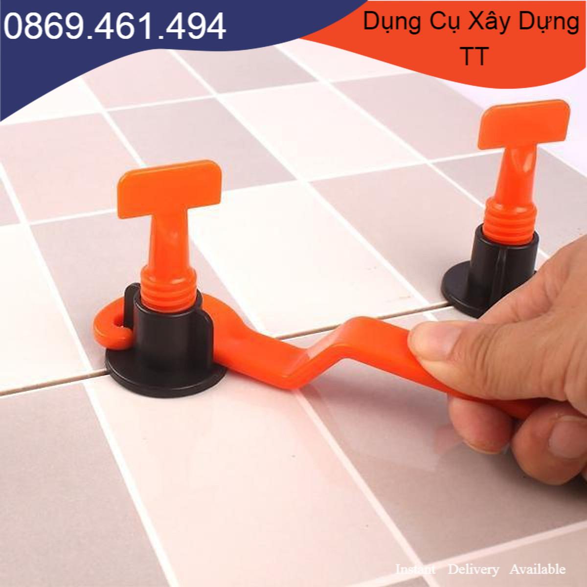 Bộ 100 ke vít cân bằng ốp lát gạch tái sử dụng nhiều lần-chốt cân bằng ốp phẳng gạch