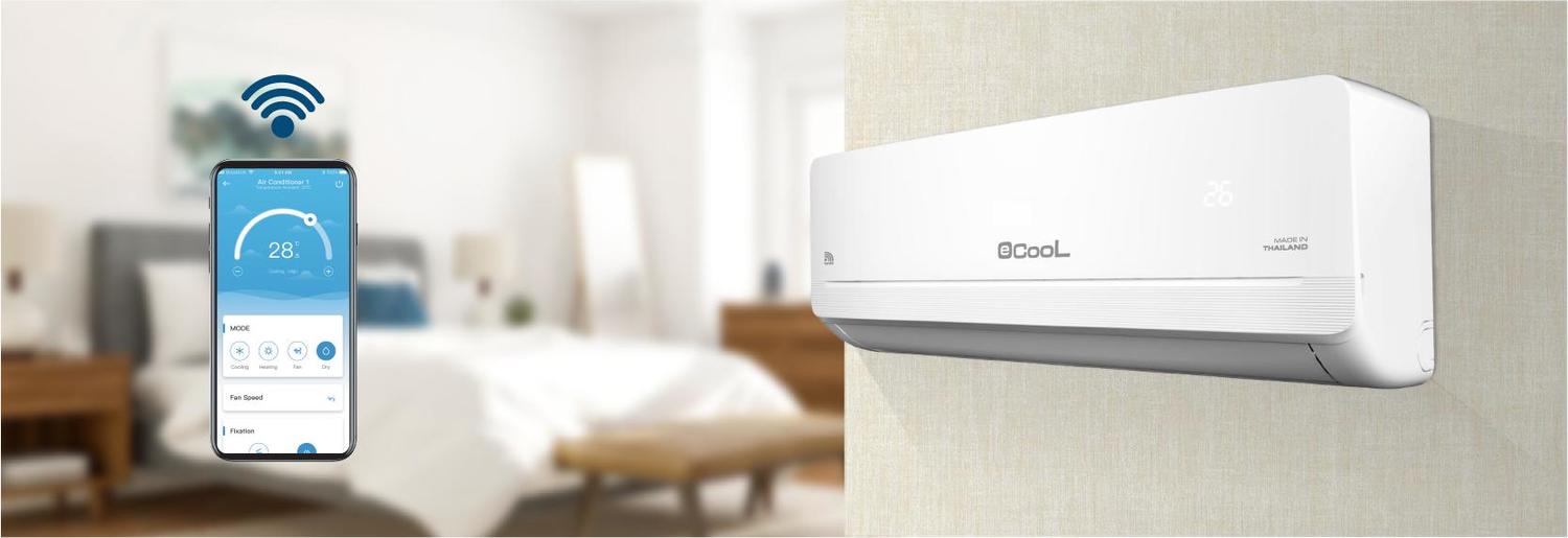 Máy điều hòa 1 chiều Wifi  eCOOL ECL-1E12WF_ Hàng chính hãng (Chỉ giao hàng khu vực HCM)