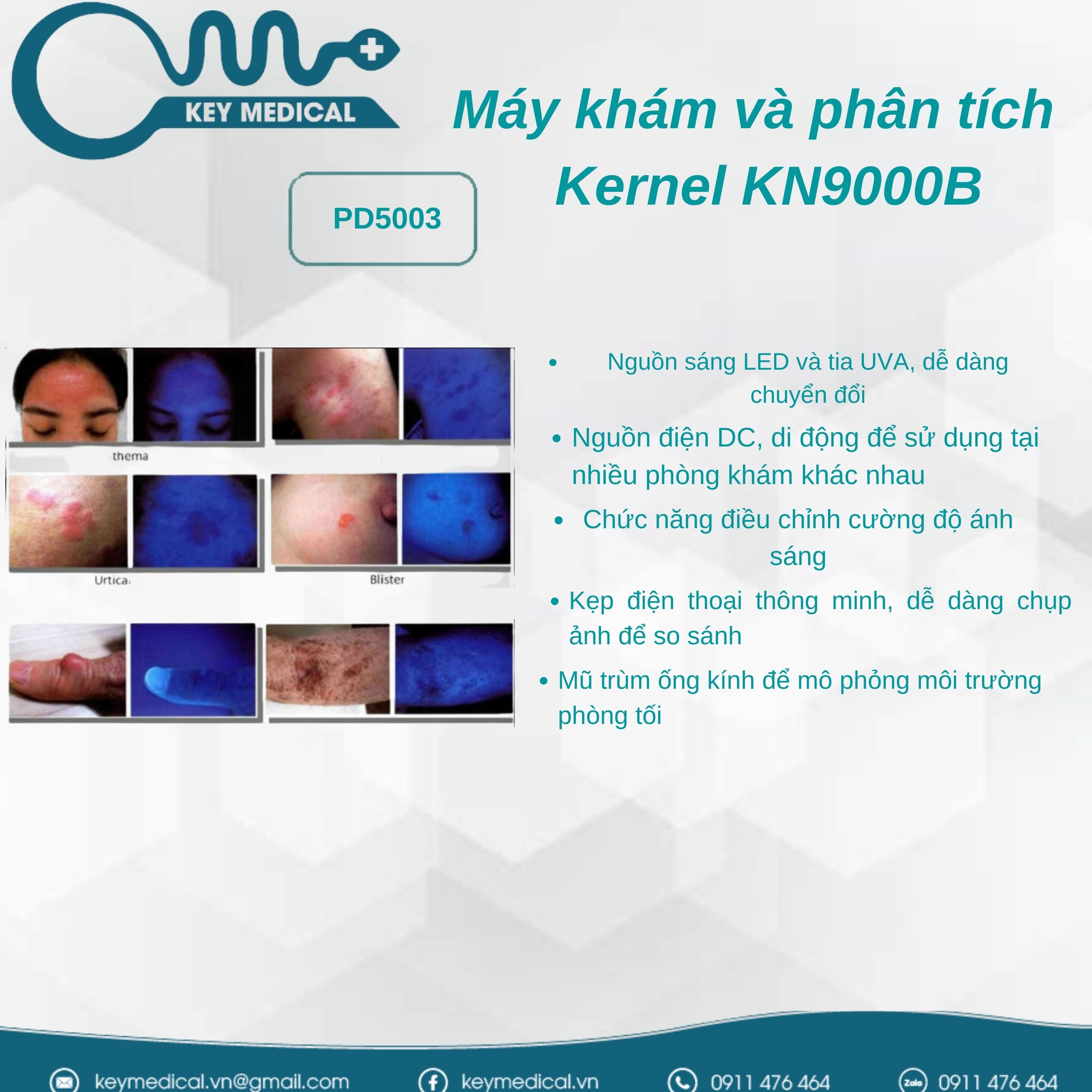 Máy khám và phân tích bệnh da liễu Kernel KN9000B