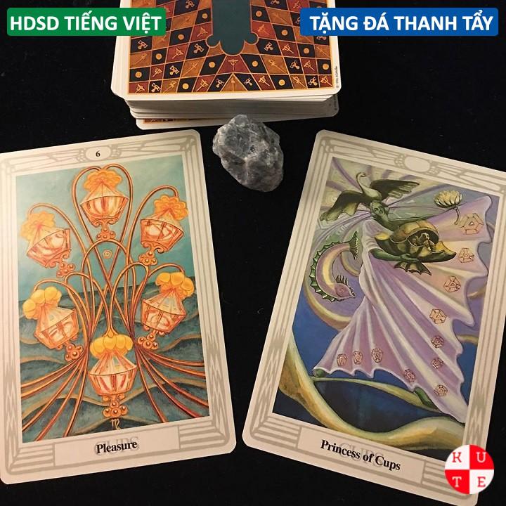 Bộ Bài Aleister Crowley Thoth Tarot 78 Lá Bài Tặng Hướng Dẫn Tiếng Việt Và Đá Thanh Tẩy