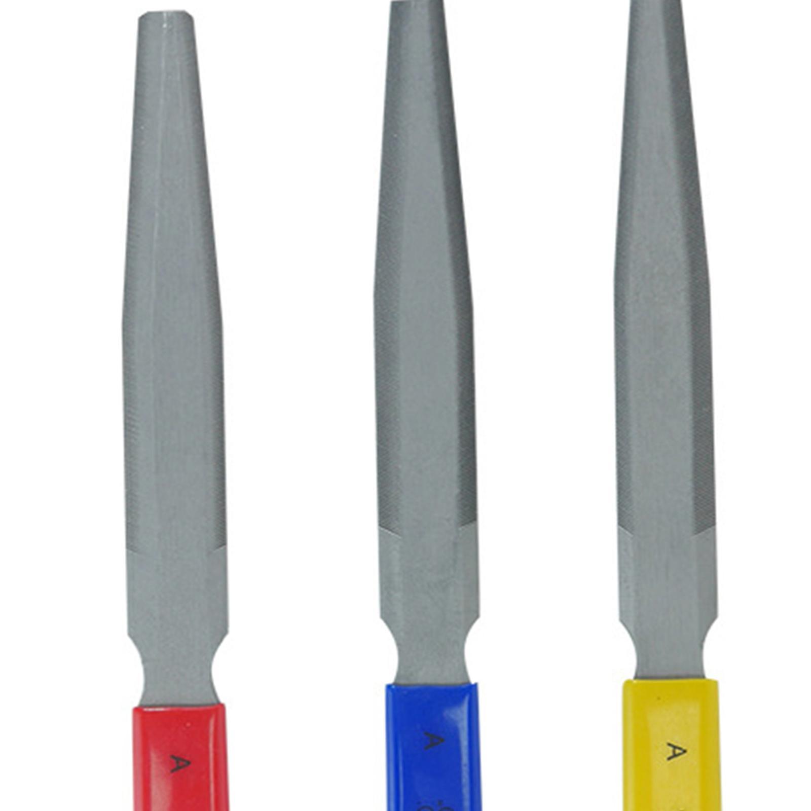 3 Pieces Guitar Nut files Guitar Fret Crowning files for Ukulele Violin Bass