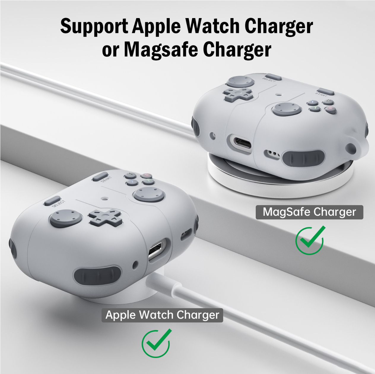 Case vỏ ốp bọc tai nghe dành cho Airpods 4, airpod Pro 2 silicon kèm móc kim loại - HÀNG CHÍNH HÃNG