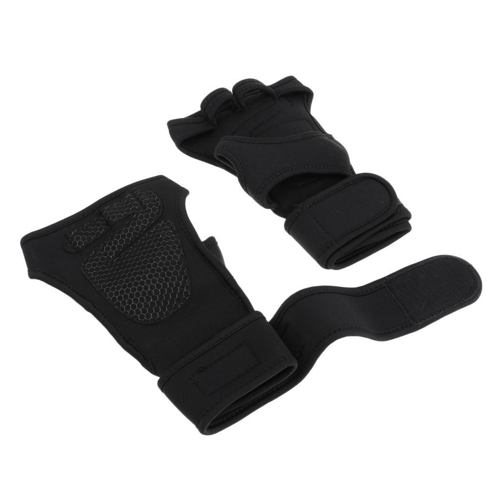 Unisex Wrist Support Half Finger Cycling Motorcycle Gloves