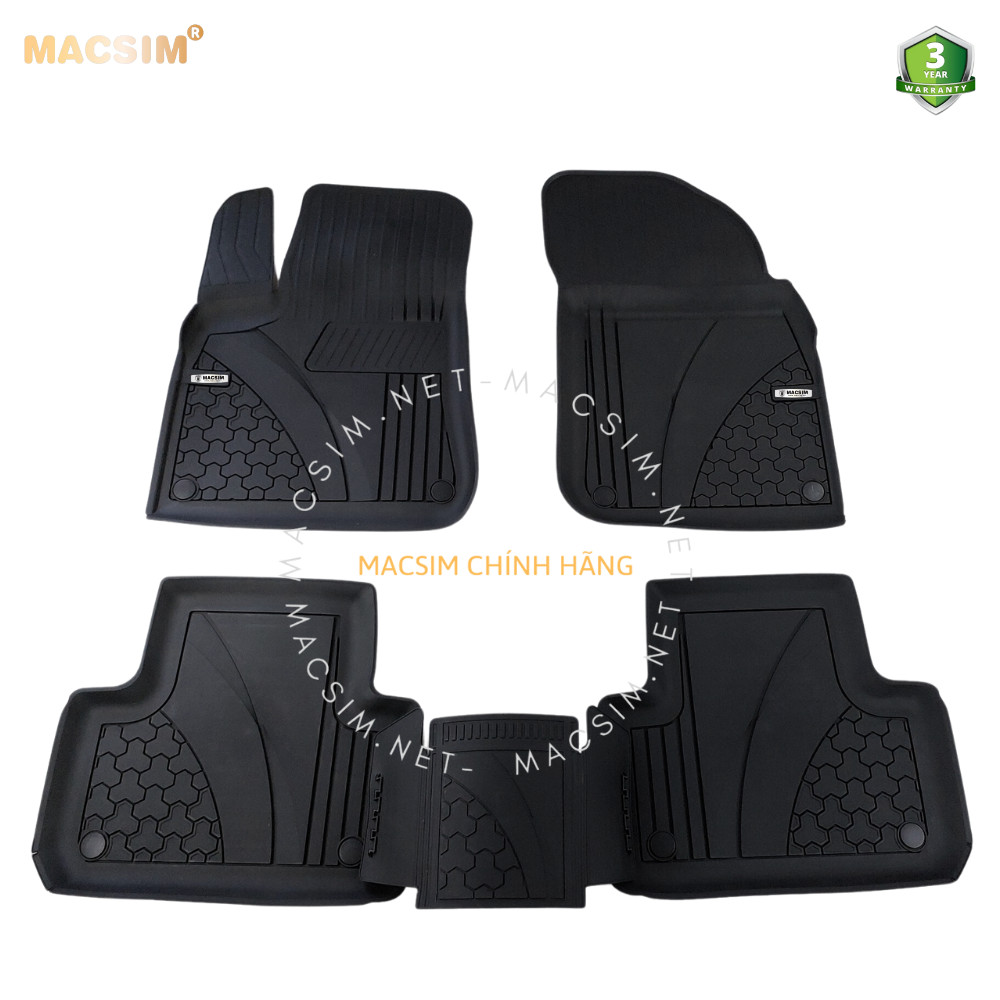 #Audi Q7 , Thảm lót sàn ô tô nhựa TPE Silicon Audi Q7 2015 + Black Nhãn hiệu Macsim