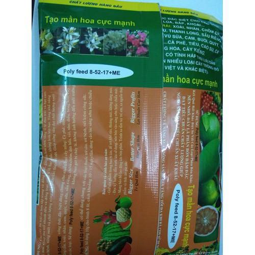 Phân bón lá tạo mầm hoa Poly feed 8-52-17+ME 250g