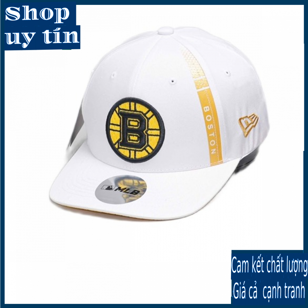 Freeship - MŨ/NÓN KẾT LƯỠI TRAI SNAPBACK B BOSTON PHỐI CÁCH THỜI TRANG NAM NỮ CAO CẤP - MÀU XANH ĐEN