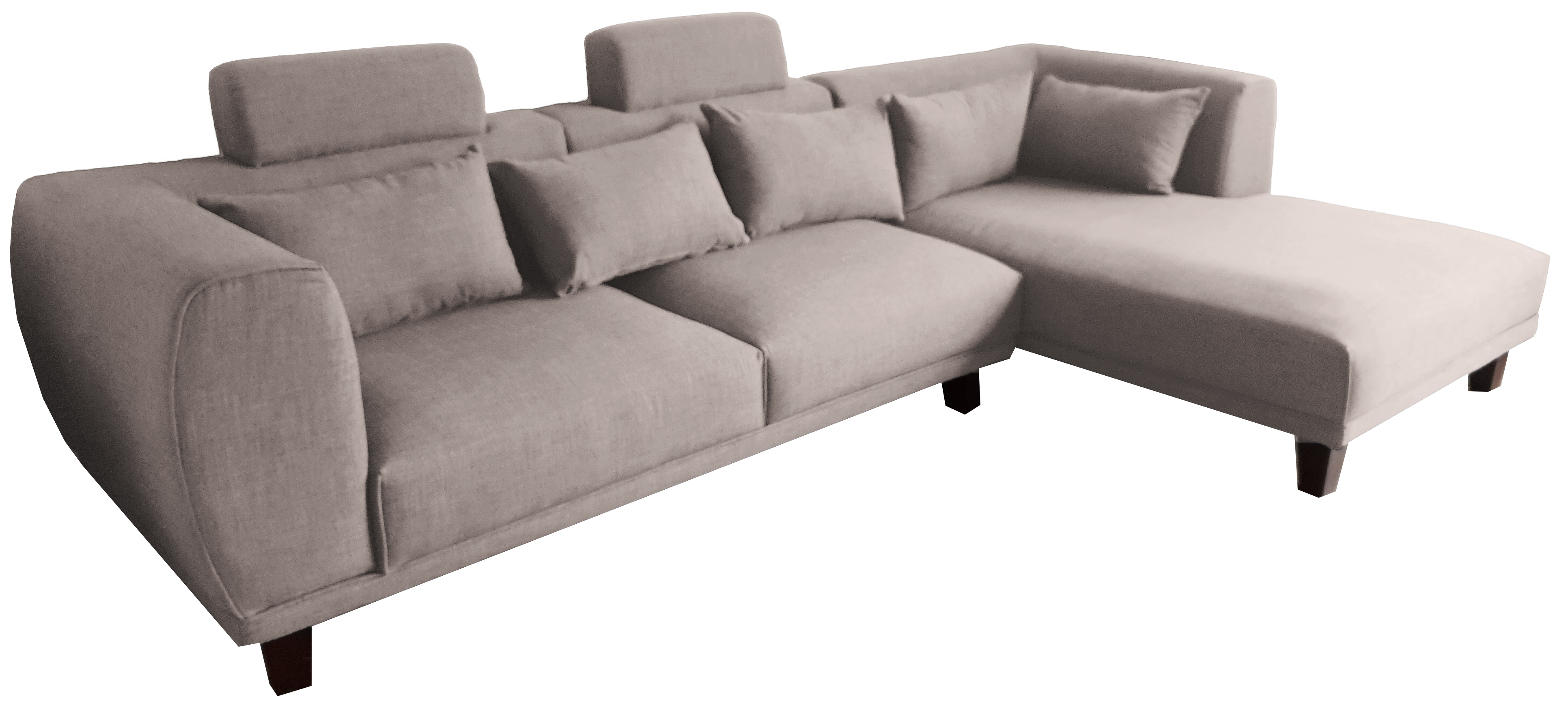 Sofa bed góc L Juno sofa màu kem, xám, xanh dương