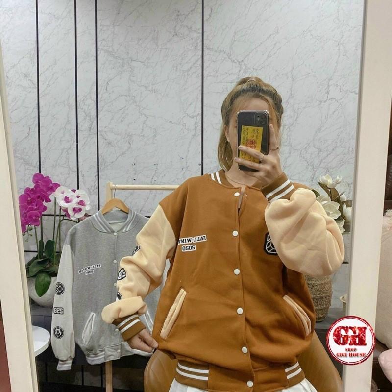 Áo Khoác Bomber Nỉ Bóng Chày In Hình Siêu Rõ Nam, Nữ Unisex GiGiHouse , Áo Cadigan Nỉ In Hình-AKNINGS