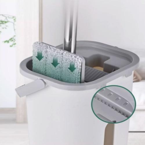 Bộ Thùng và Cây Lau Nhà Tách nước bẩn Fresh&amp;Dustless (tặng 4 miếng lau)