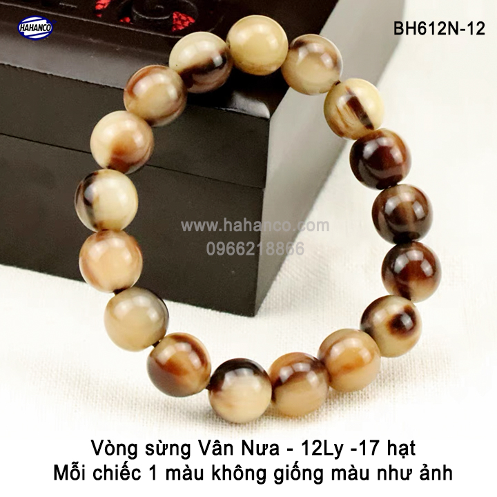 Vòng Tay sừng giúp tĩnh tâm BH612 - Sức Khỏe Bình An - may mắn - Tài Lộc - độc lạ