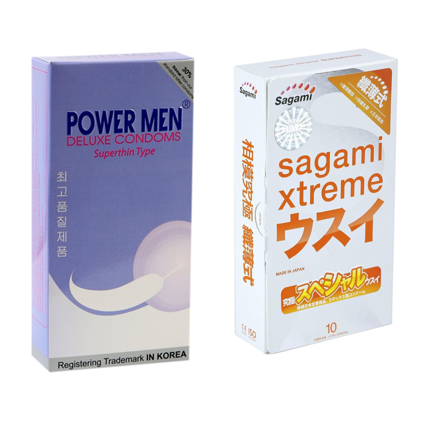 Combo 2 Hộp Bao Cao Su Mỏng Trơn Power Men Superthin Type Và Bcs Sgami Xtreme Superthin - Hàng Chính Hãng - Che Tên Sản Phẩm