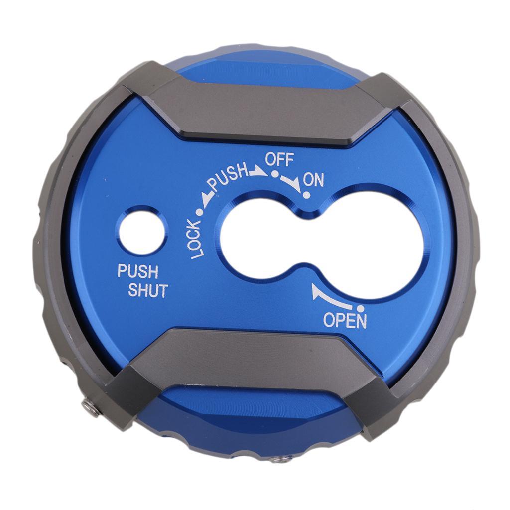 CNC Aluminum Alloy Motorcycle Ignition Key Lock   for  Nmax155 Blue