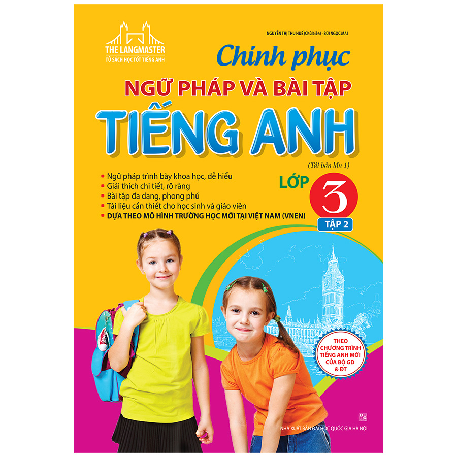 The Langmaster - Chinh Phục Ngữ Pháp Và Bài Tập Tiếng Anh Lớp 3 - Tập 2 (Tái Bản Lần 1-2020)