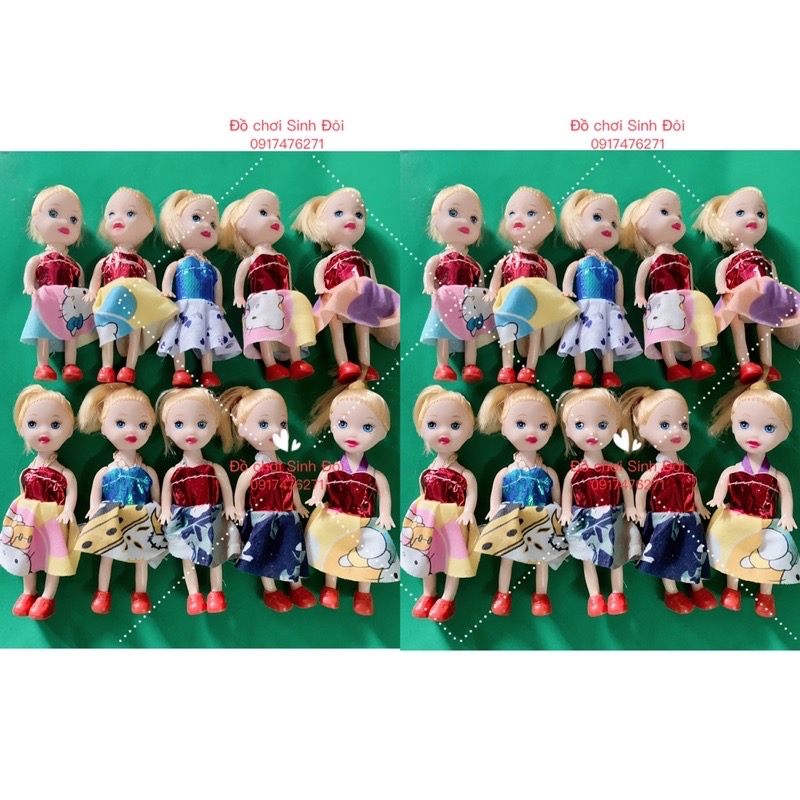 10 búp bê nhỏ 10cm - đồ chơi bé gái