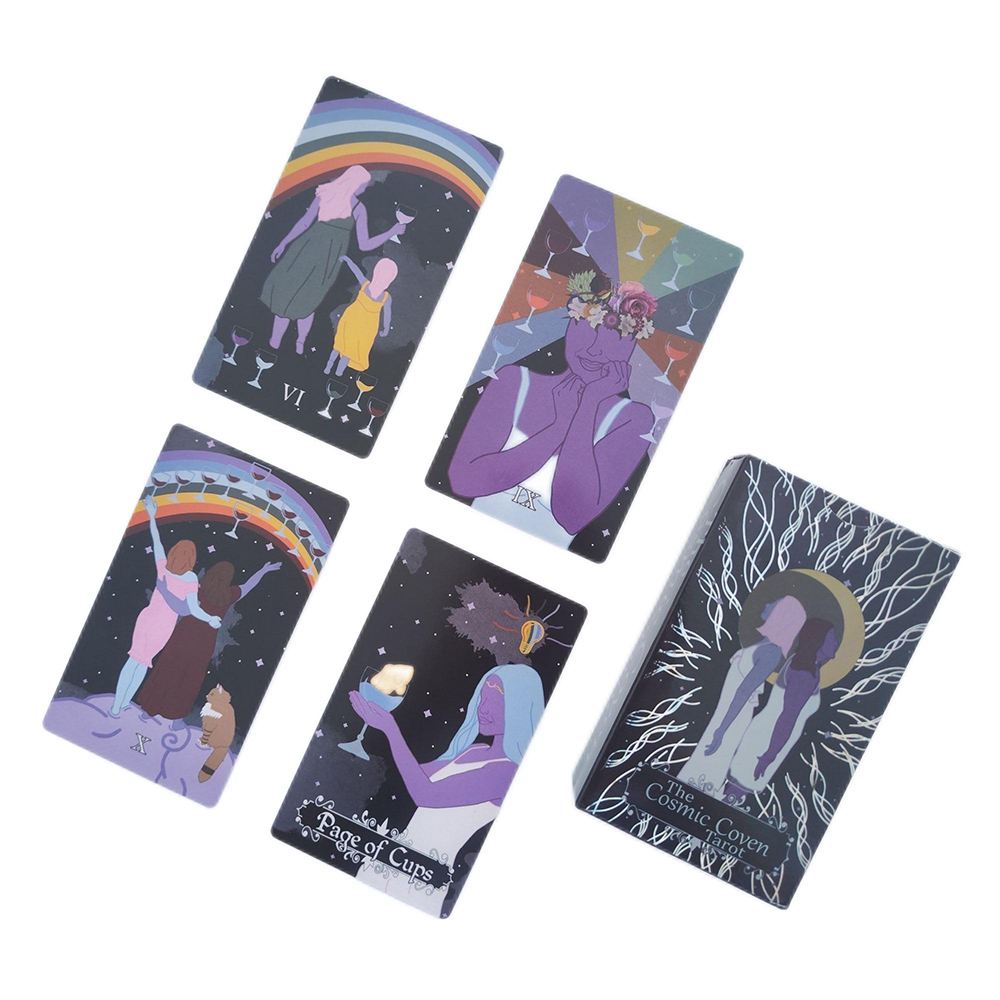 [Size Gốc] Bộ Bài The Cosmic Coven Tarot 78 lá 7x12 cm đá thanh tẩy