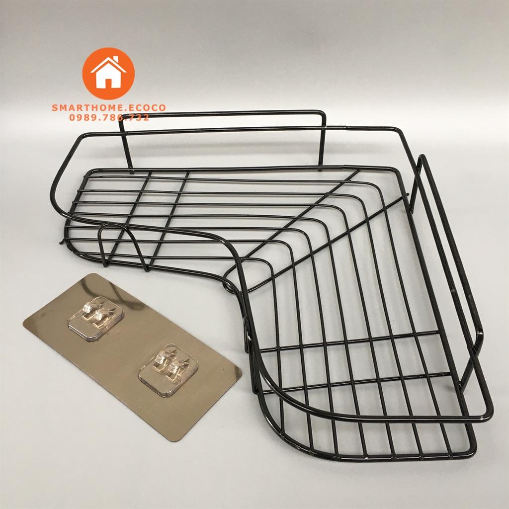 Kệ góc dán tường bằng thép không rỉ siêu chắc trong nhà bếp nhà tắm