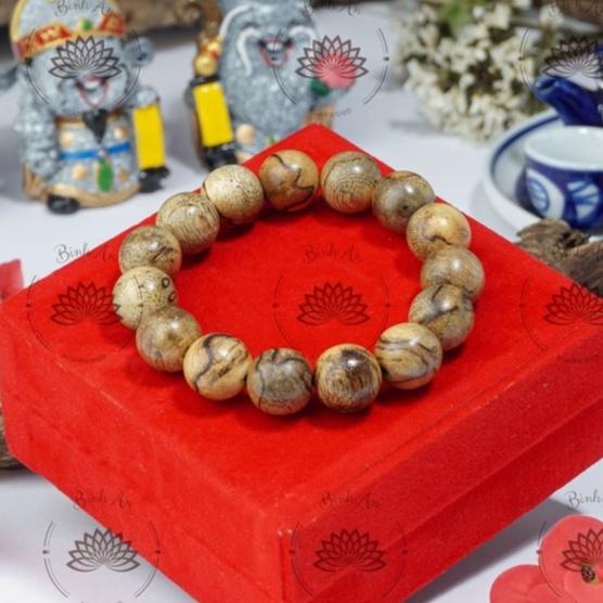 Vòng Tay Trầm Hương - Trầm Tốc Bông Tự Nhiên - Trầm Tốc Việt 10mm, 12mm, 14mm, 16mm, 18mm - Vòng Tay Phong Thủy