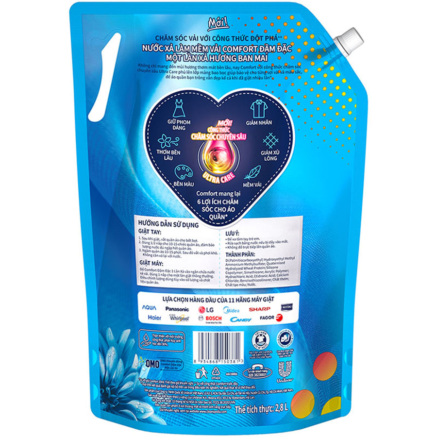 Nước xả vải Comfort Ban Mai 2.8L