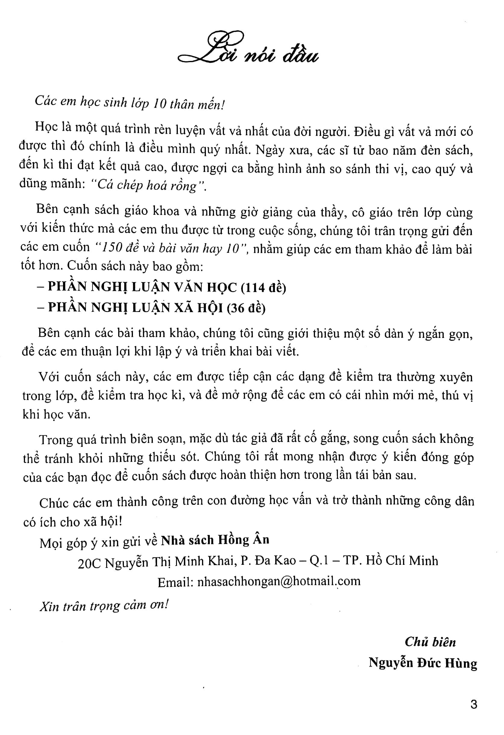 150 Đề Và Bài Văn Hay 10 (Dùng Kèm SGK Kết Nối Tri Thức Với Cuộc Sống)