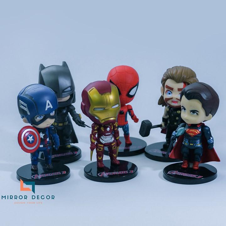 Mô hình siêu anh hùng bộ 6 nhân vật: Avenger & Justice League