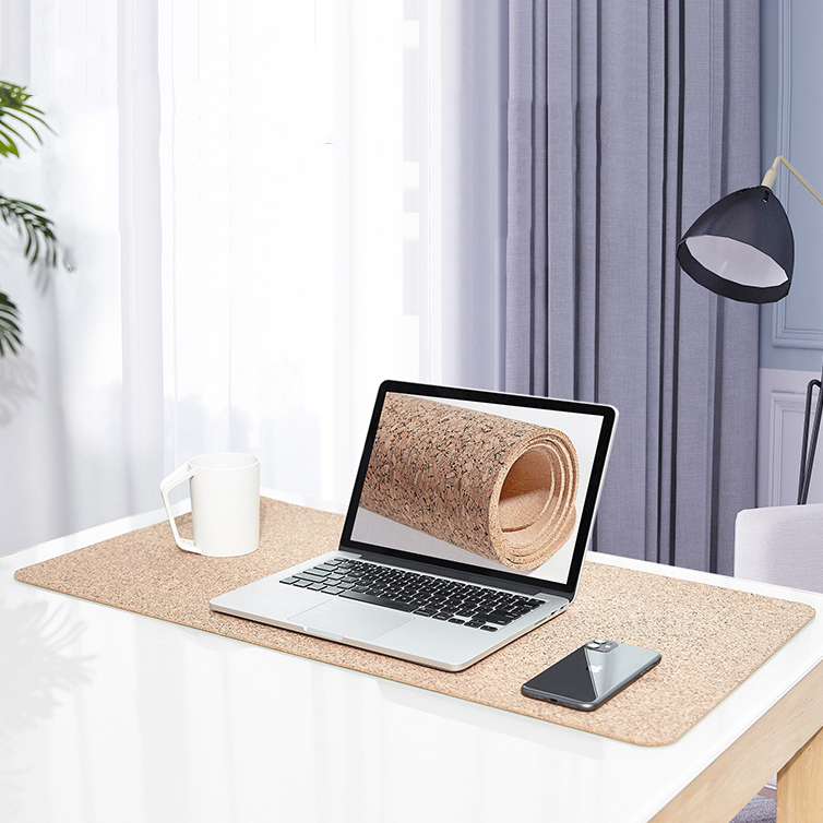 Miếng lót chuột, Thảm trải bàn làm việc, Bàn di Chuột Mouse Pad Full Size Chất Liệu Gỗ Sồi Cork