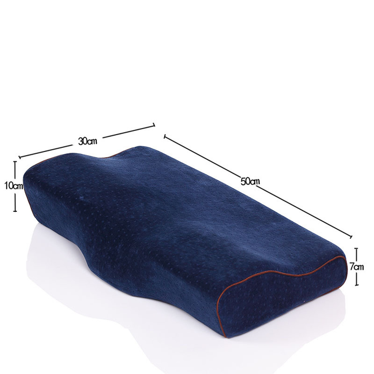 Gối Ngủ Cao Su Non Memory Foam Pillow HT SYS - Vạn Phúc - Gối Ngủ Trị Liệu - 50cmx30cm - Đem đến những giấc mơ tuyệt đẹp