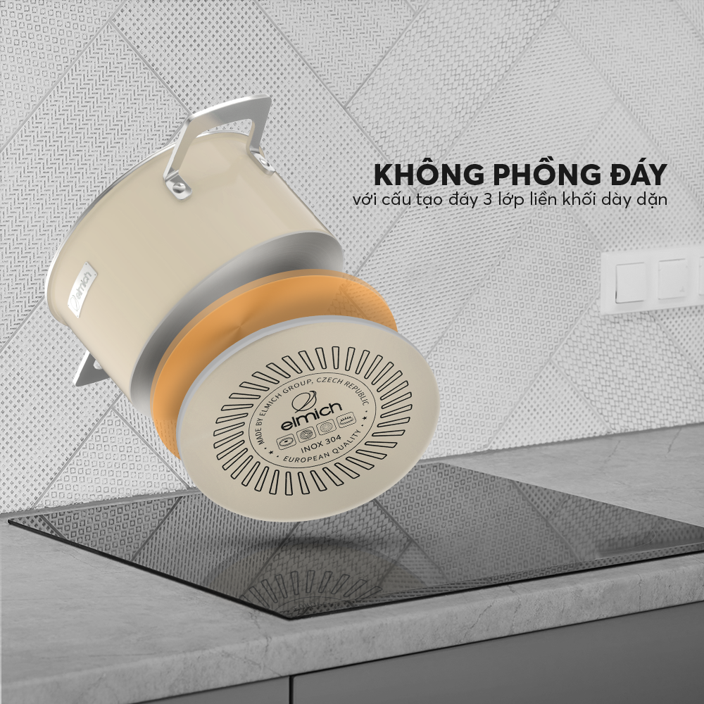 Nồi inox liền khối Elmich Hera