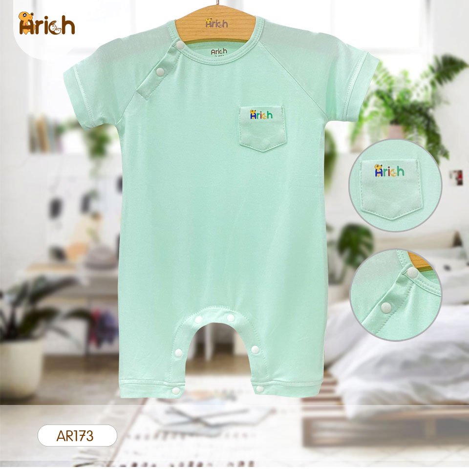 Body cộc SỢI TRE ARICH 0-12M