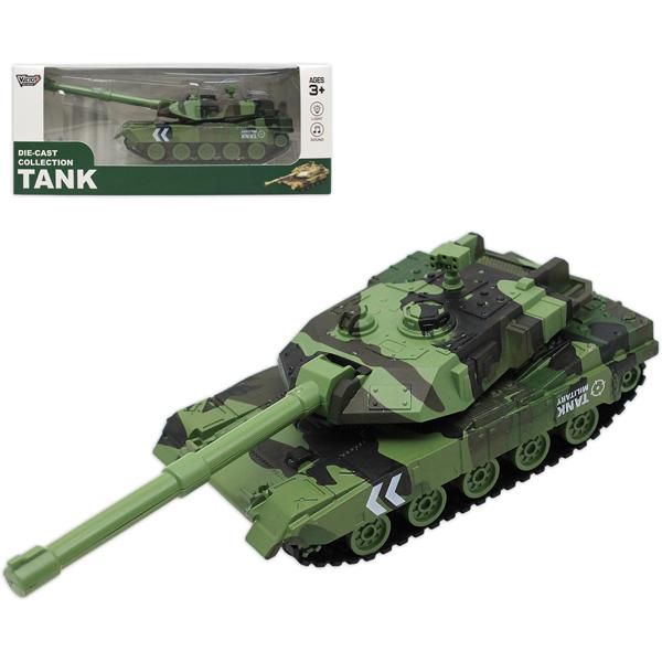 Đồ Chơi Mô Hình Xe Tăng Có Đèn Và Âm Thanh - Vecto VT75K - Màu Xanh Lá