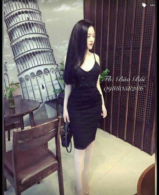 Đầm ren váy thun 2 dây