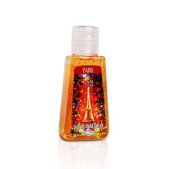 Hộp 3 Chai Gel Rửa Tay Khô 3K Lamcosmé (60ml) - Tặng 1 Chai Gel Rửa Tay Khô