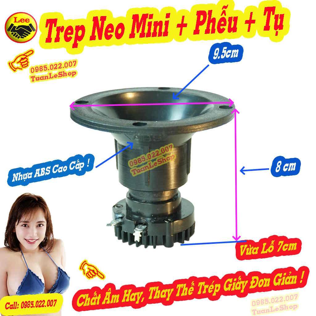 Loa Treble Neo Mini Kèm Phễu 10cm - Thay Thế Treble Giấy Hoàn Hảo – Giá 02 Treble Neo 250 + 2 Phễu 10cm + Tặng 2 Tụ 2.2