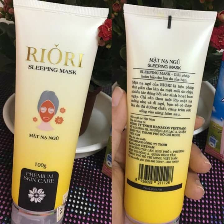 Mặt Nạ Ngủ Riori Sleeping Mask (100g) - Tặng Kèm Vòng Tay Phong Thủy May Mắn