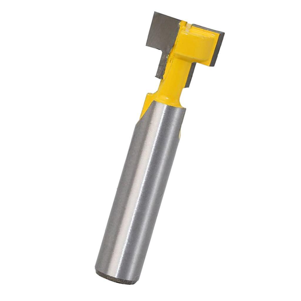 2 8mm Shank  Router Bit Straight T Slot Router Woodworking Cutter Tool
