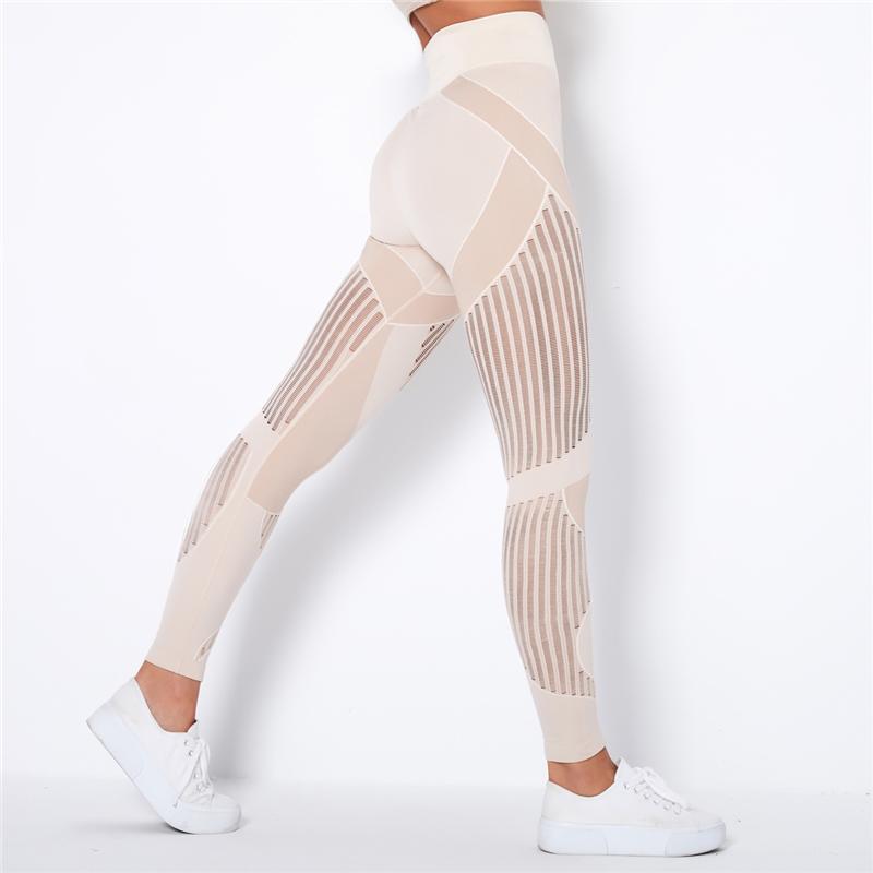 Cao Cấp Đầm Liền Quần Legging Tập Yoga Nữ Tập Gym Đẩy Lên Quần Leggin Tập Thể Thao Quần Tập Luyện Chạy Quần Legging Rỗng Quần Lót Lưới