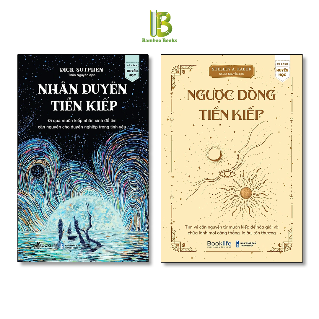 Combo 2 Cuốn Sách Tâm Linh: Nhân Duyên Tiền Kiếp + Ngược Dòng Tiền Kiếp - 1980Books - Tặng Kèm Bookmark Bamboo Books