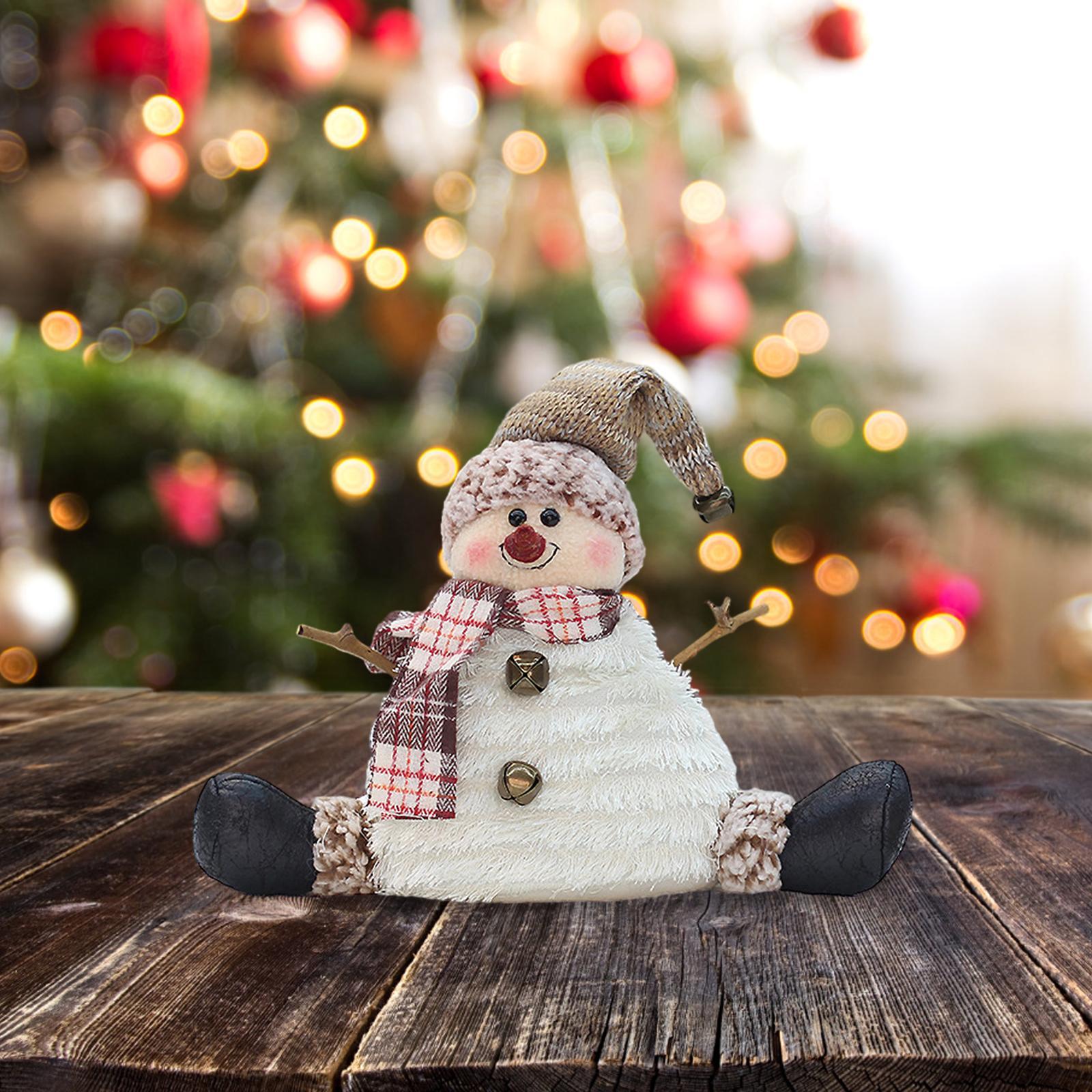 Christmas Dolls Tree Decor Christmas Gifts Snowman Doll Table Centerpiece Exquisite Cute Lovely Christmas Ornaments for Party