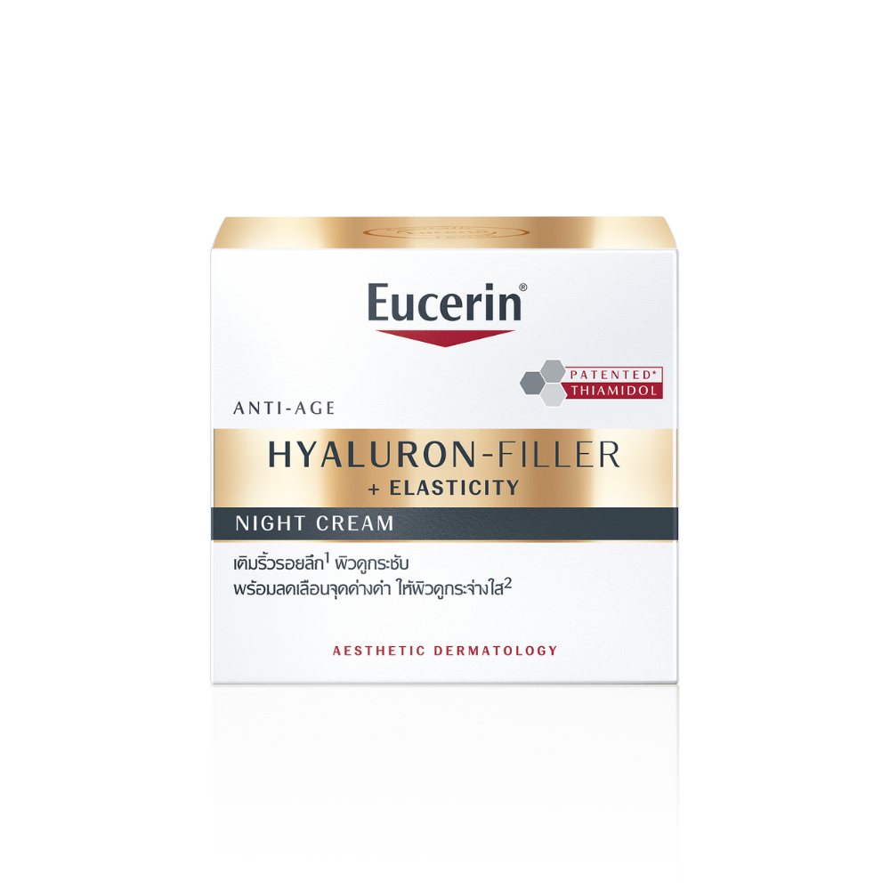 Kem dưỡng ngăn ngừa nếp nhăn sâu &amp; da chảy xệ ban đêm Eucerin Anti-age Hyaluron-Filler+ Elasticity Night 50ml